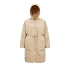 Moncler Etelan Hooded Diamond-quilted Long Down Jacket Beige In Beige