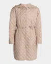 Moncler Etelan Quilted Down Parka In Beige