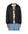 Moncler Black Etiache Jacket In Green