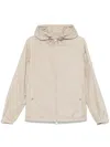Moncler Etiache Hooded Windbreaker Jacket In Neutrals