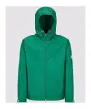 Moncler Etiache Sleeve-pocket Technical Shell Jacket In Green