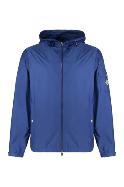 Moncler Grimpeurs Hooded Jacket In Blue