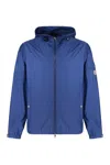 Moncler Etiache Techno Fabric Jacket In Blue