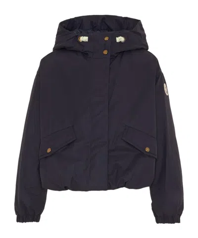 Moncler Eucalyptus Hooded Down Jacket In Blue