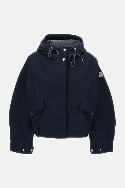Moncler Eucalyptus Short Down Jacket In Blue