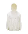 Moncler Euridice Hooded Bomber Jacket In White