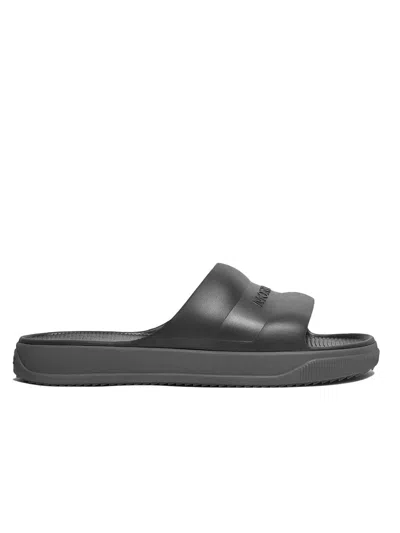 Moncler Eva Sandals With 3.7 Cm Elastodiene Sole In Nero