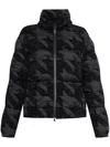 Moncler Evandra Cropped Down Jacket In Black
