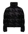 Moncler Evandra Cropped Down Jacket In Black
