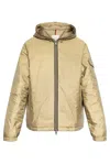 Moncler Evettes Nylon Down Jacket In Beige