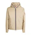 Moncler Evettes Nylon Down Jacket In Beige