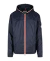 Moncler Zip-up Lightweight Jacket In Blue