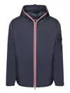 Moncler Zip-up Lightweight Jacket In Black