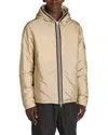 Moncler Evettes Nylon Down Jacket In Beige
