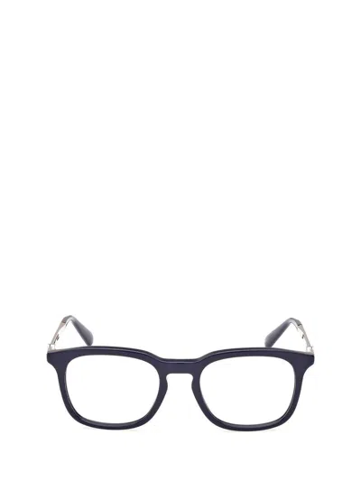 Moncler Eyeglasses In Shiny Blue