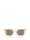 Moncler Acetate Claro Me6004 Sunglasses In Transparent Butter