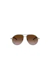 Moncler Womens Me4002 Flyze Pilot-frame Steel Sunglasses Grey In Brown