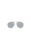 Moncler Eyewear Aviator Frame Sunglasses In Gray