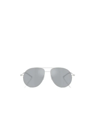 Moncler Eyewear Aviator Frame Sunglasses In Gray