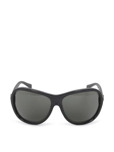 Moncler Eyewear Butterfly Frame Sunglasses In Black