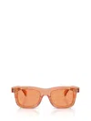 Moncler Claro 51mm Polarized Square Sunglasses In Orange