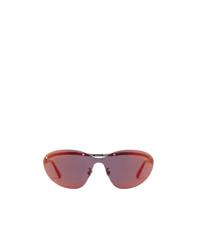 Moncler Eyewear Mirrored Frame Sunglasses In Brown