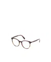 Moncler Eyewear Oval Frame Glasses In Black
