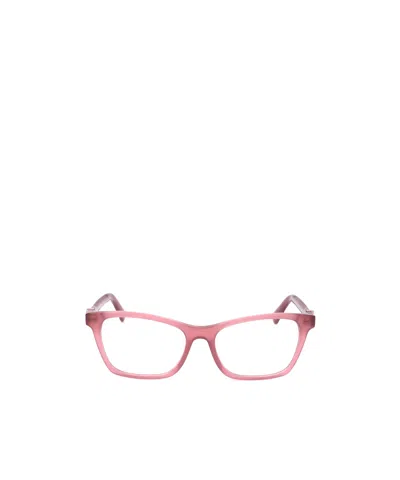 Moncler Eyewear Rectangle Frame Glasses In Pink