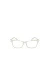 Moncler Eyewear Rectangle Frame Glasses In White