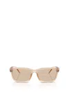 Moncler Eyewear Rectangular Frame Sunglasses In Brown