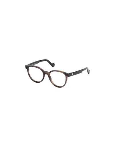 Moncler Eyewear Round Frame Glasses In Multi