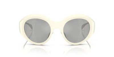 Moncler Eyewear Round Frame Sunglasses In Matte Butter