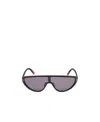 Moncler Eyewear Shield Frame Sunglasses In Gray