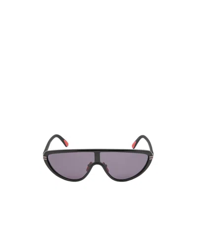 Moncler Eyewear Shield Frame Sunglasses In Gray