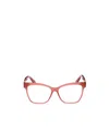 Moncler Eyewear Square Frame Glasses In Pink