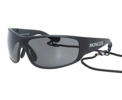 Pre-owned Moncler Eyewear Sunglasses Shield Glasses Ski Mask Visor In Gray