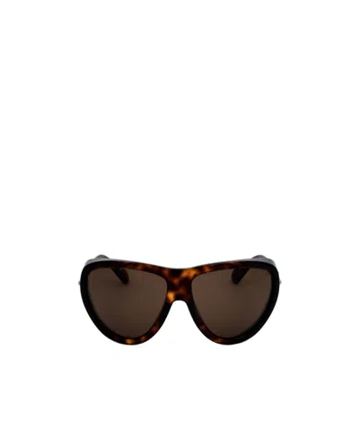 Moncler Eyewear Triangle Frame Sunglasses In Black