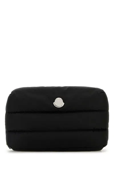 Moncler Fabric Beauty Case In Black