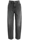 MONCLER MONCLER FADED CROPPED STRAIGHT-LEG JEANS