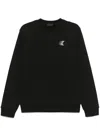 Moncler Ausgeblichenes Sweatshirt In Schwarz
