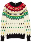 Moncler Fair Isle Wool-blend Jumper In Multicoloured