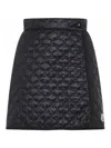 Moncler Padded Mini Skirt With Quilted Pattern. In Black