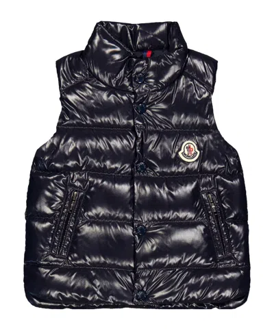 Moncler Kids' Fashionable And Simple Waistcoat In Brown