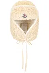 Moncler Faux Fur Aviator Hat In Neutral