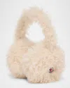 Moncler Teddy-effect Fleece-lined Earmuffs In Brown