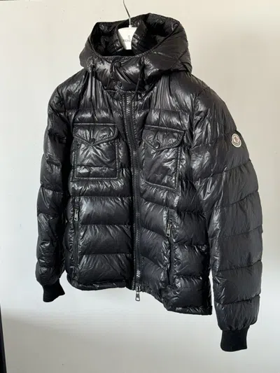 Pre-owned Moncler Fedor Black Puffer Hooded Jacket