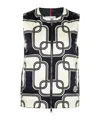 Moncler Fedra Chain-print Vest In Black