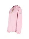 Moncler Fegeos Hood Jacket Lightweight Elasticated Cuffs In Pink