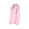 Moncler Fegeos Hood Jacket Lightweight Elasticated Cuffs In Pink