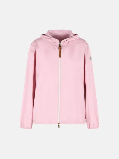 Moncler Kids' 'fegeos' Pink Polyester Hooded Jacket